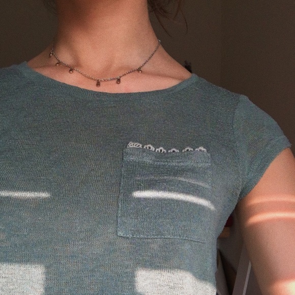 Tillys Teal T-Shirt - Picture 2 of 2